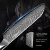 Kegani Santoku Knife 7 Inch Japanese Santoku Knife, 73 Layers AUS-10 Damascus Japanese Knife